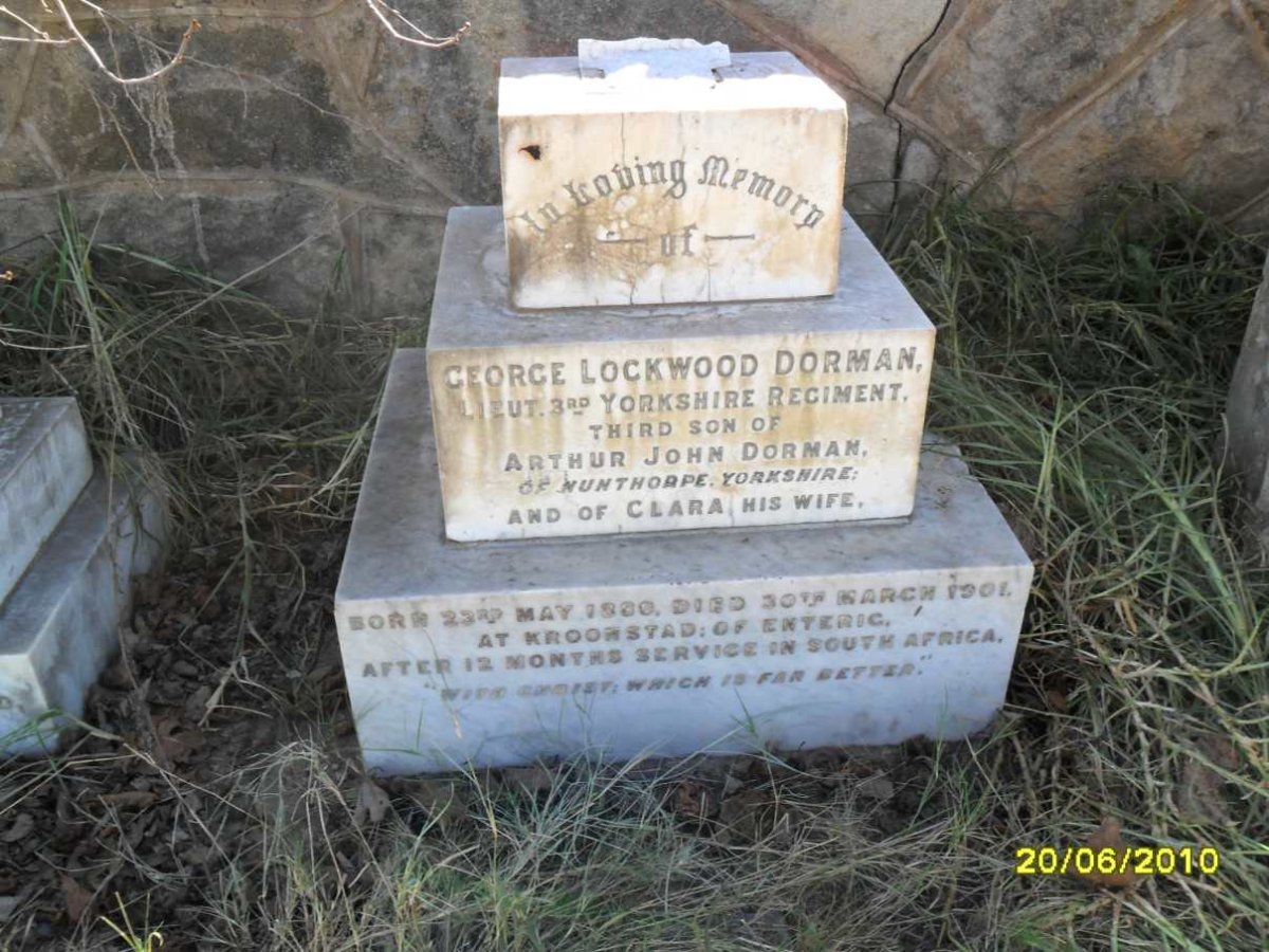 DORMAN George Lockwood -1901