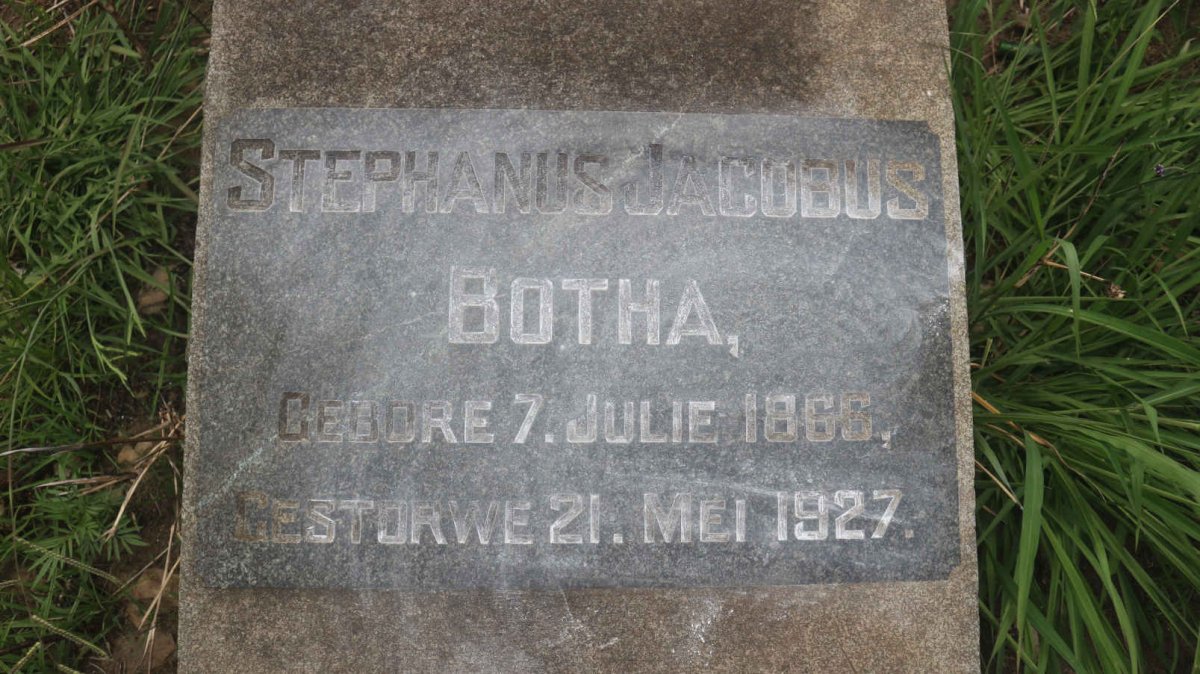BOTHA Stephanus Jacobus 1866-1927
