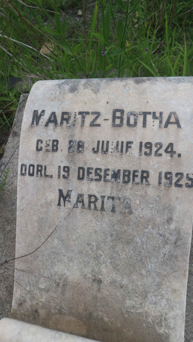 BOTHA Marita, MARITZ 1924-1929