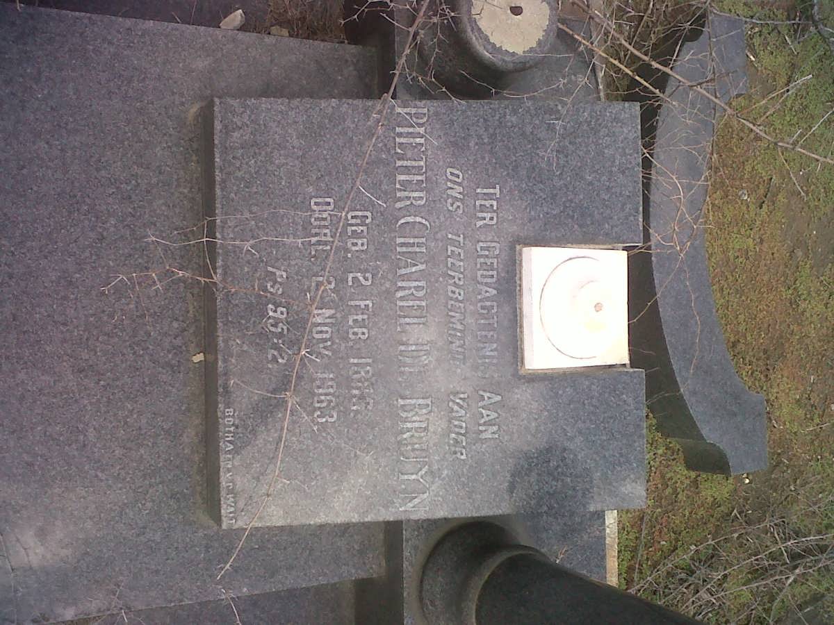 BRUYN Pieter Charel, de 1886-1963