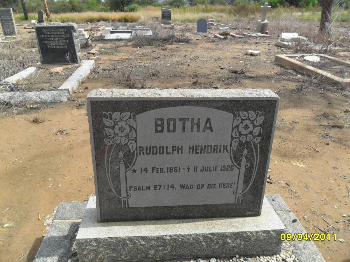 BOTHA Rudolph Hendrik 1861-1926