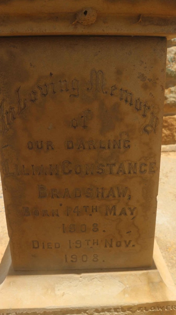 BRADSHAW Lilian Constance 1908-1908
