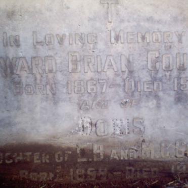 COULSON Edward Brian 1867-1922 :: COULSON Doris 1899-1910