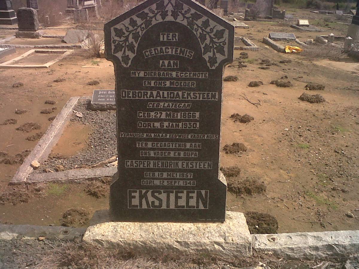 EKSTEEN Casper Hendrik 1857-1948 &amp; Debora Alida LATEGAN 1866-1930