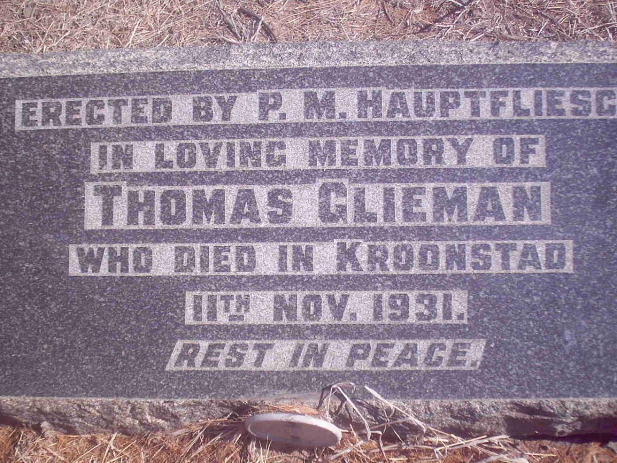 GLIEMAN Thomas -1931
