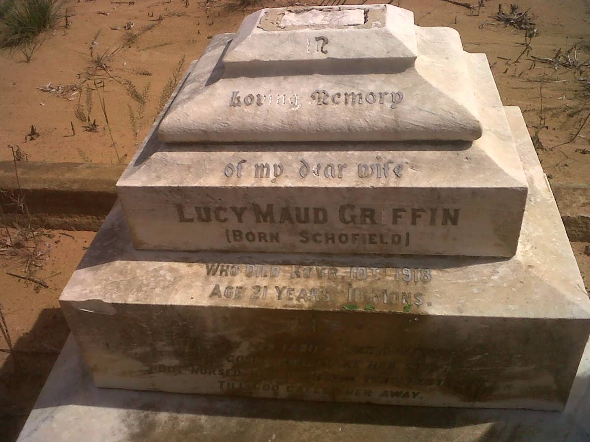 GRIFFIN Lucy Maud nee SCHOFIELD -1918