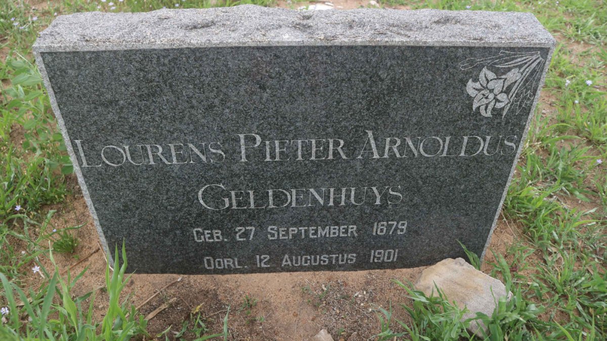 GELDENHUYS Lourens Pieter Arnoldus 1879-1901