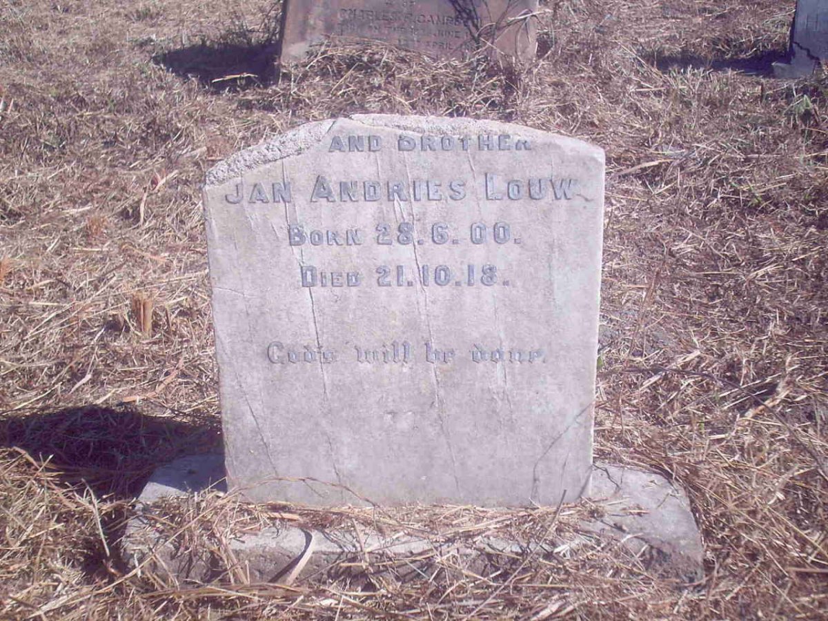 LOUW Jan Andries 1900-1918