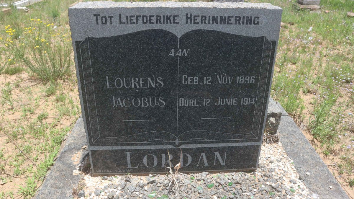 LORDAN Lourens Jacobus 1896-1914