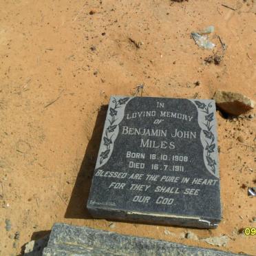 MILES Benjamin John 1908-1911