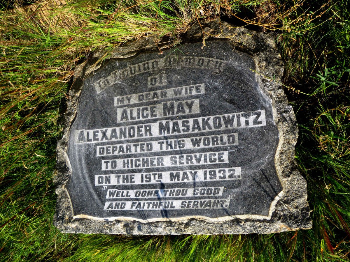 MASAKOWITZ Alice May Alexander -1932
