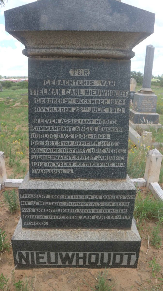 NIEUWHOUDT Tielman Carl 1874-1913
