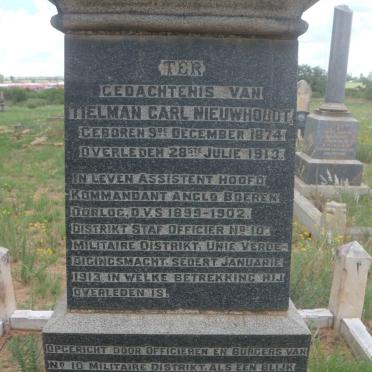 NIEUWHOUDT Tielman Carl 1874-1913