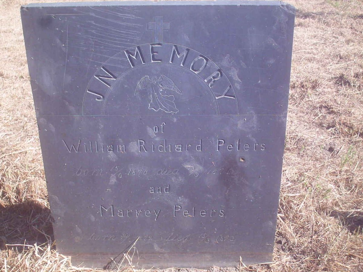 PETERS William Richard 1870-1876 :: PETERS Marrey 1872-1873