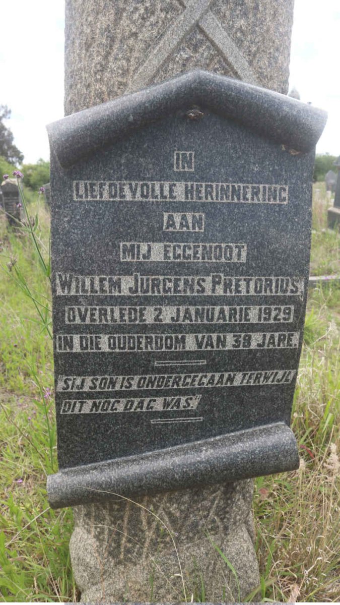 PRETORIUS Willem Jurgens -1929