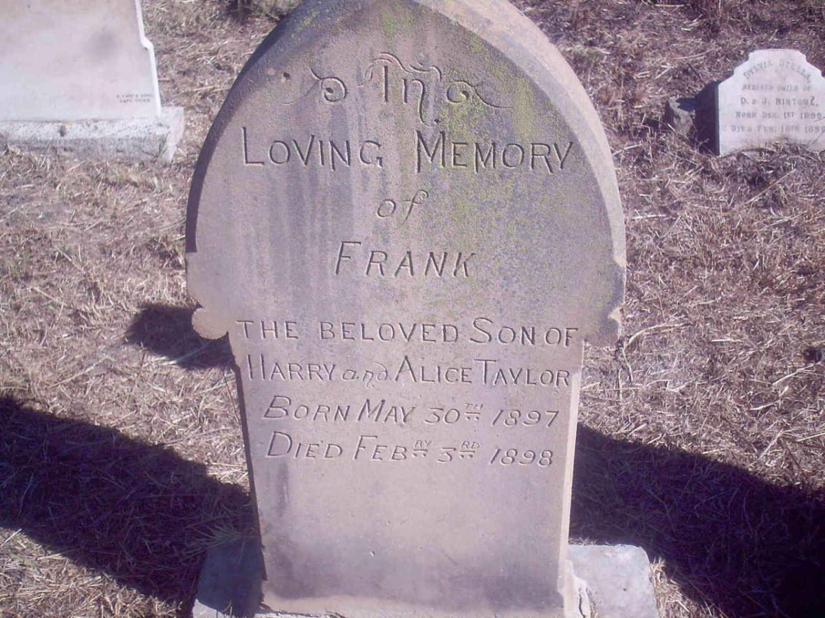TAYLOR Frank 1897-1898