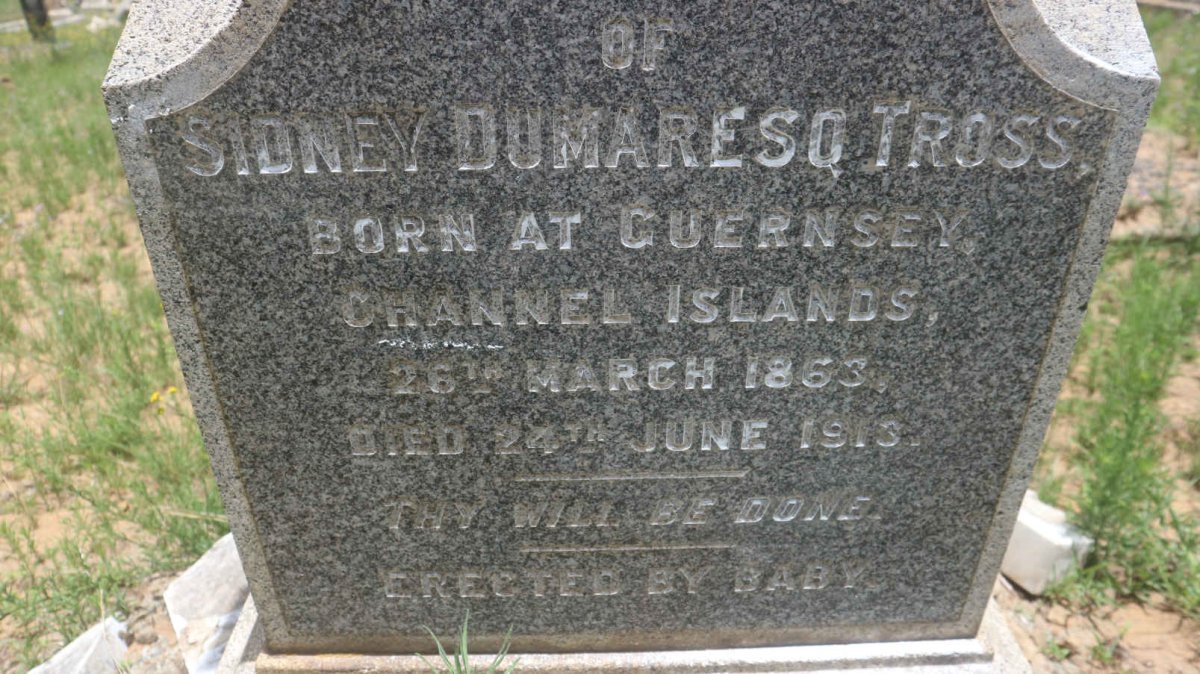TROSS Sidney Dumaresq 1863-1913