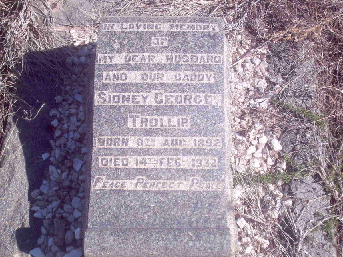 TROLLIP Sidney George 1892-1932