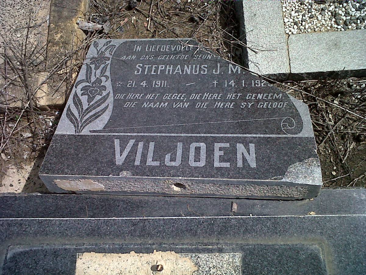 VILJOEN Stephanus J.M. 1911-1923