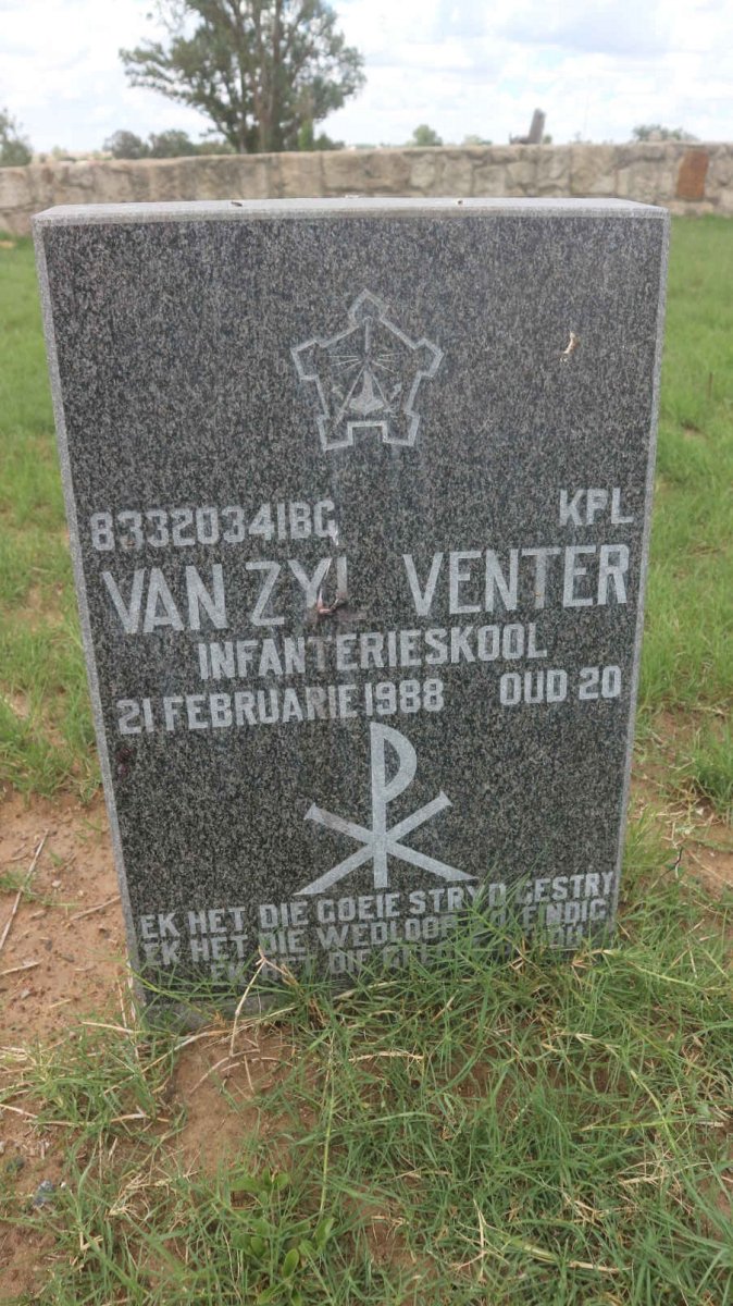 VENTER Van Zyl -1988