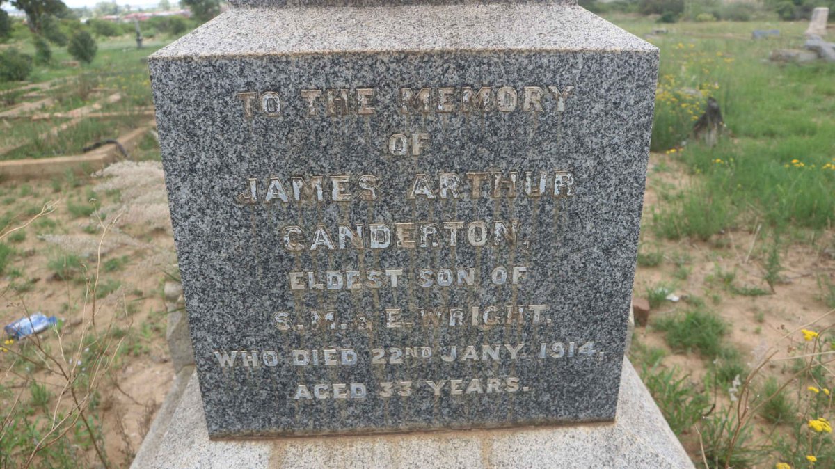 WRIGHT James Arthur Canderton -1914