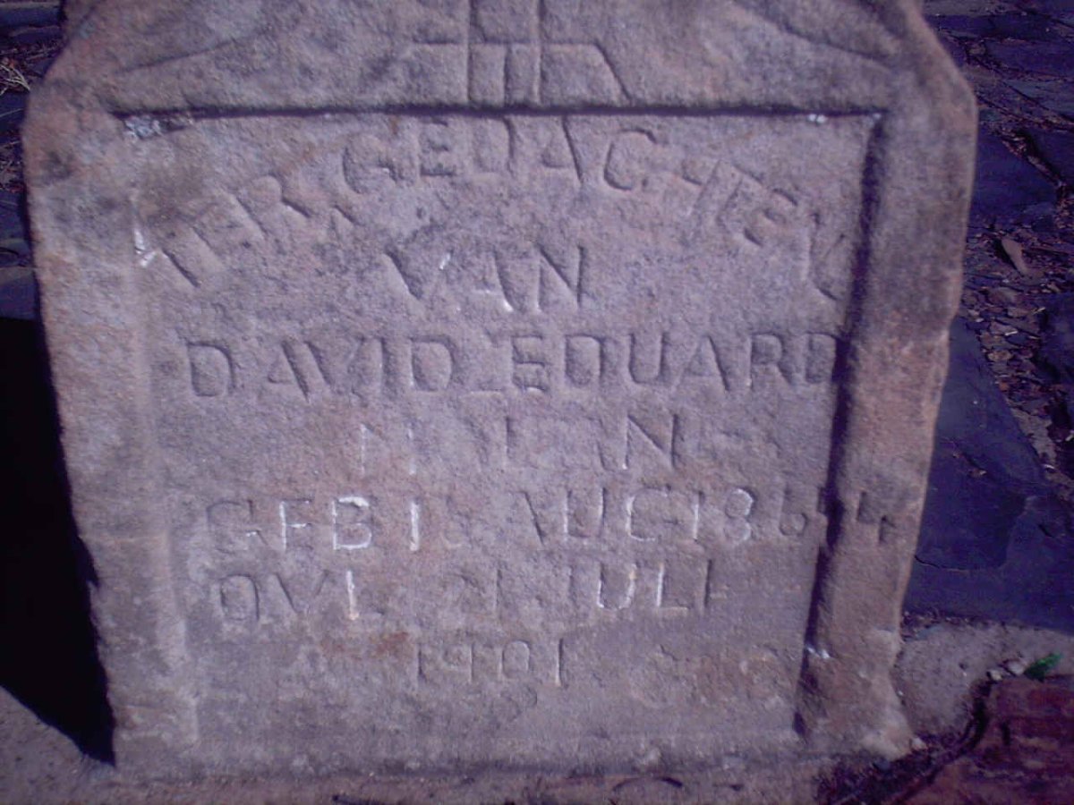 MALAN David Eduard 1864-1901