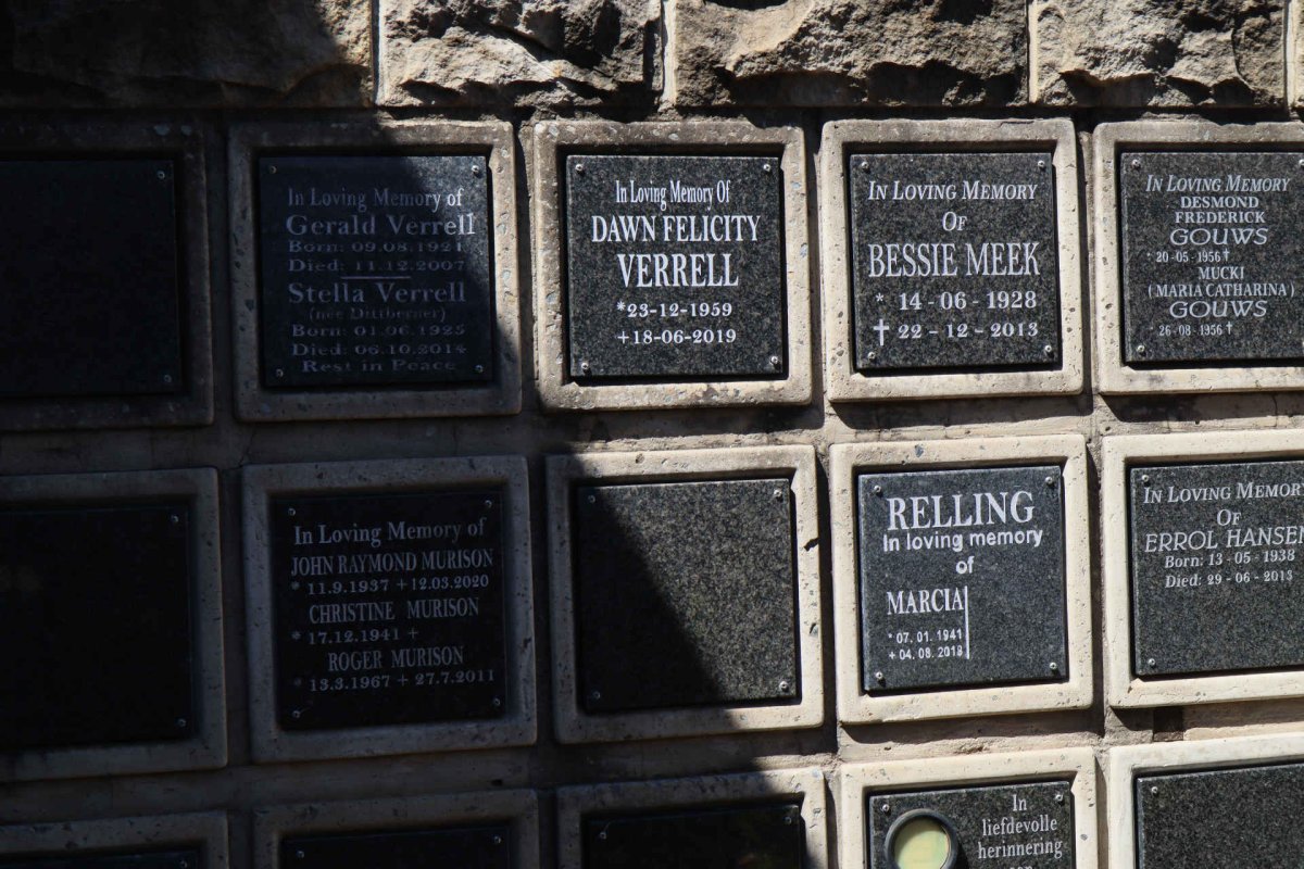 VERRELL Gerald 1921-2007 &amp; Stella DÜTBERNER 1925-2014 :: MEEK Bessie 1928-2013 :: RELLING Marcia 1941-2018