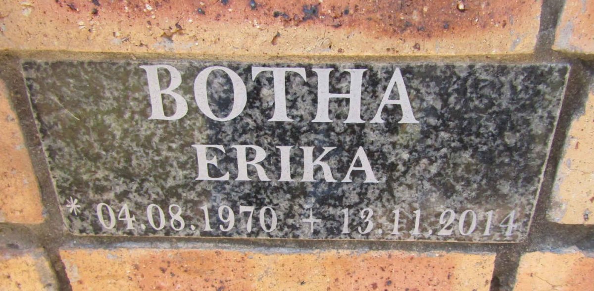 BOTHA Erika 1970-2014