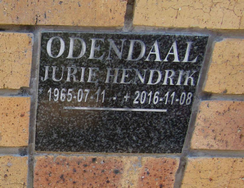 ODENDAAL Jurie Hendrik 1965-2016