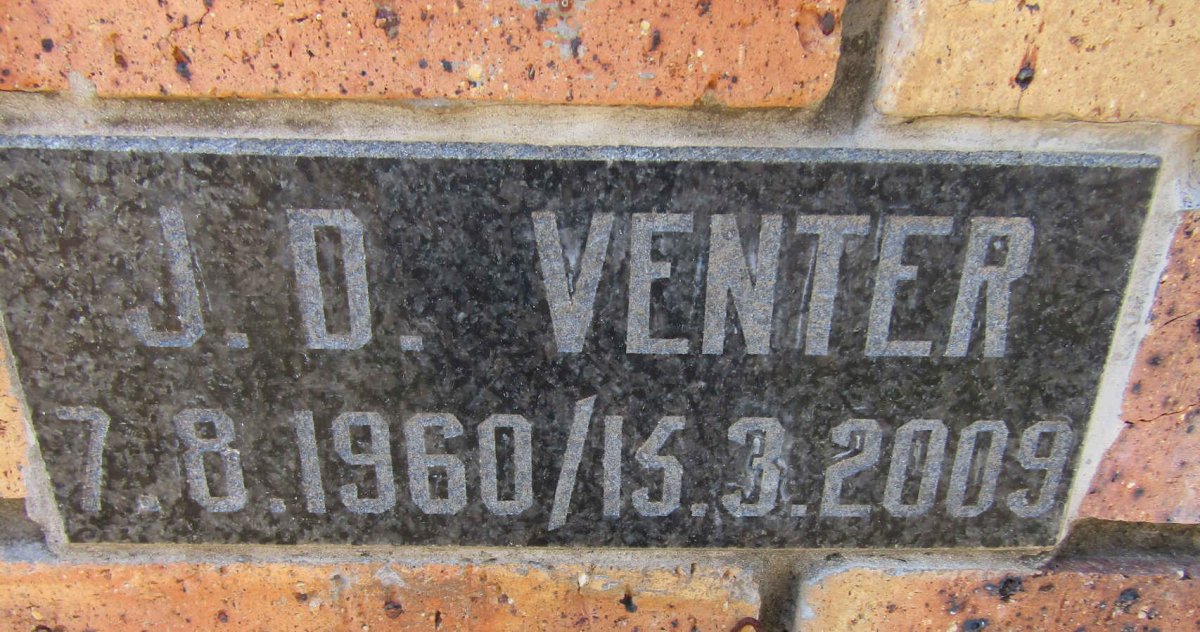 VENTER J.D. 1960-2009