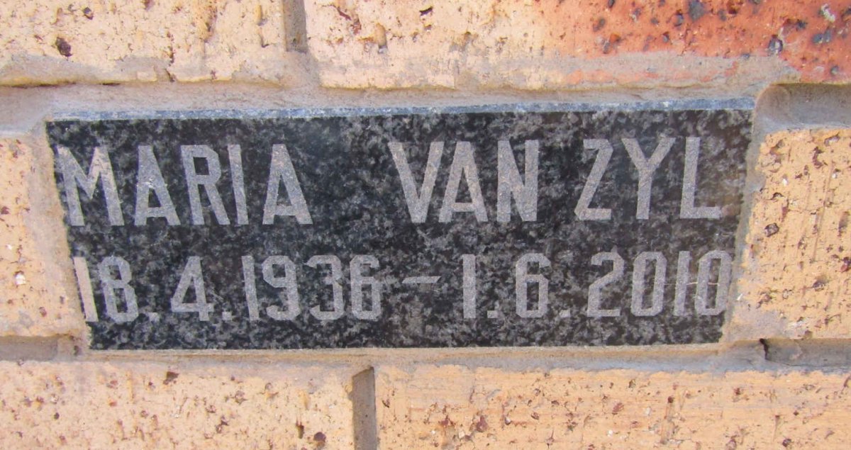 ZYL Maria, van 1936-2010
