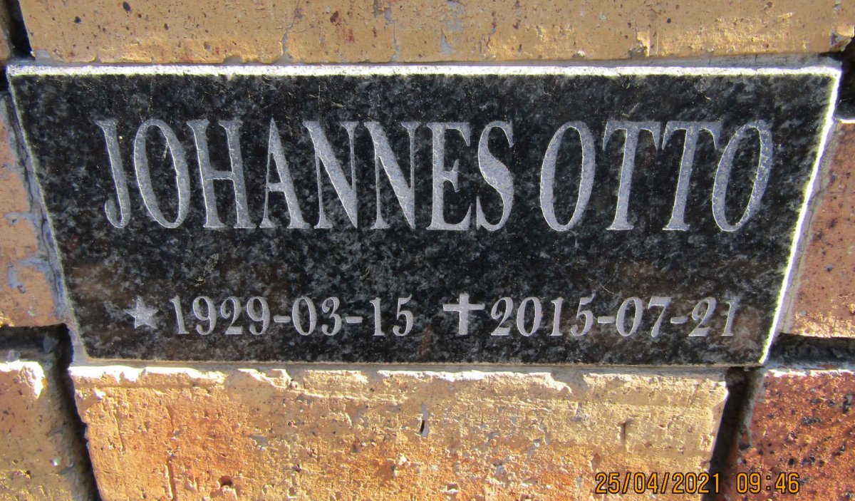 OTTO Johannes 1929-2015
