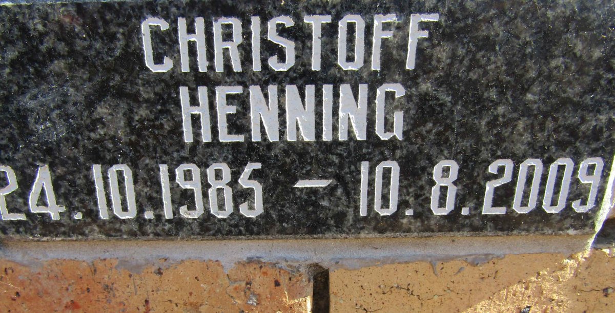HENNING Christoff 1985-2009