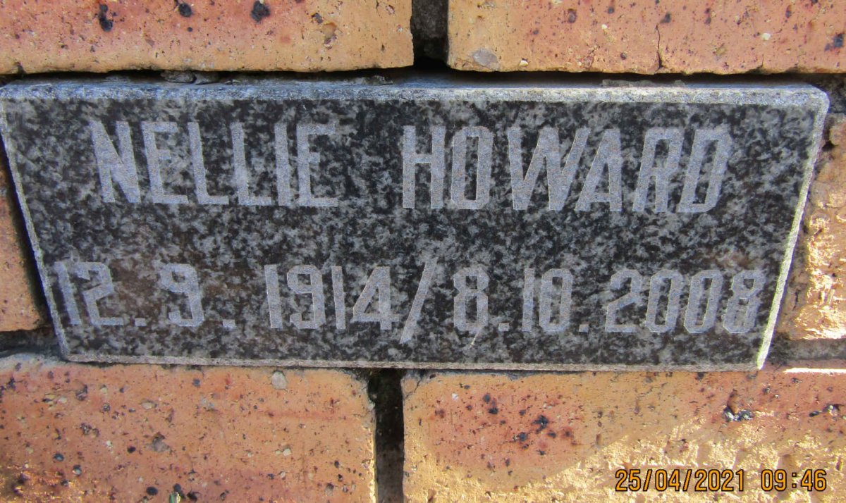 HOWARD Nellie 1914-2008
