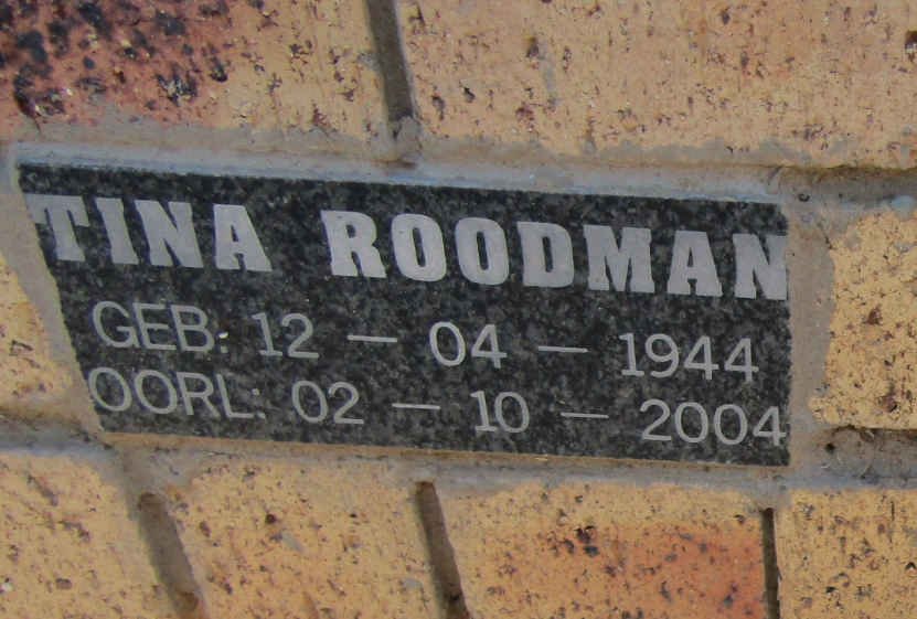 ROODMAN Tina 1944-2004