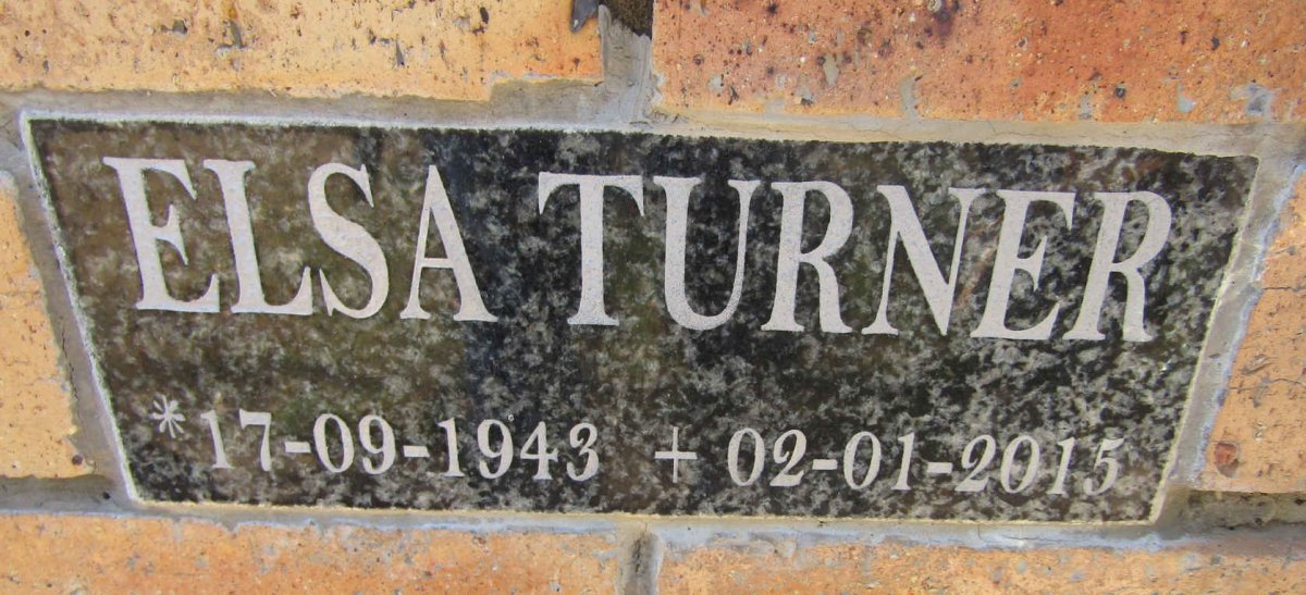 TURNER Elsa 1943-2015