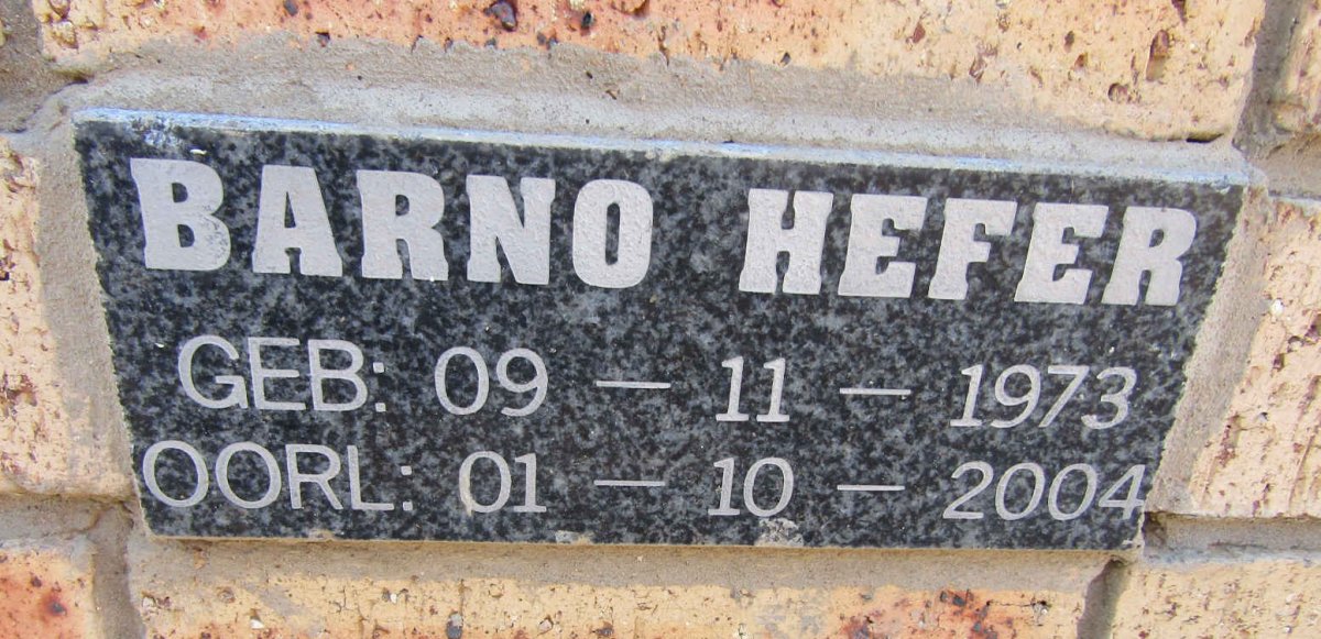 HEFER Barno 1973-2004