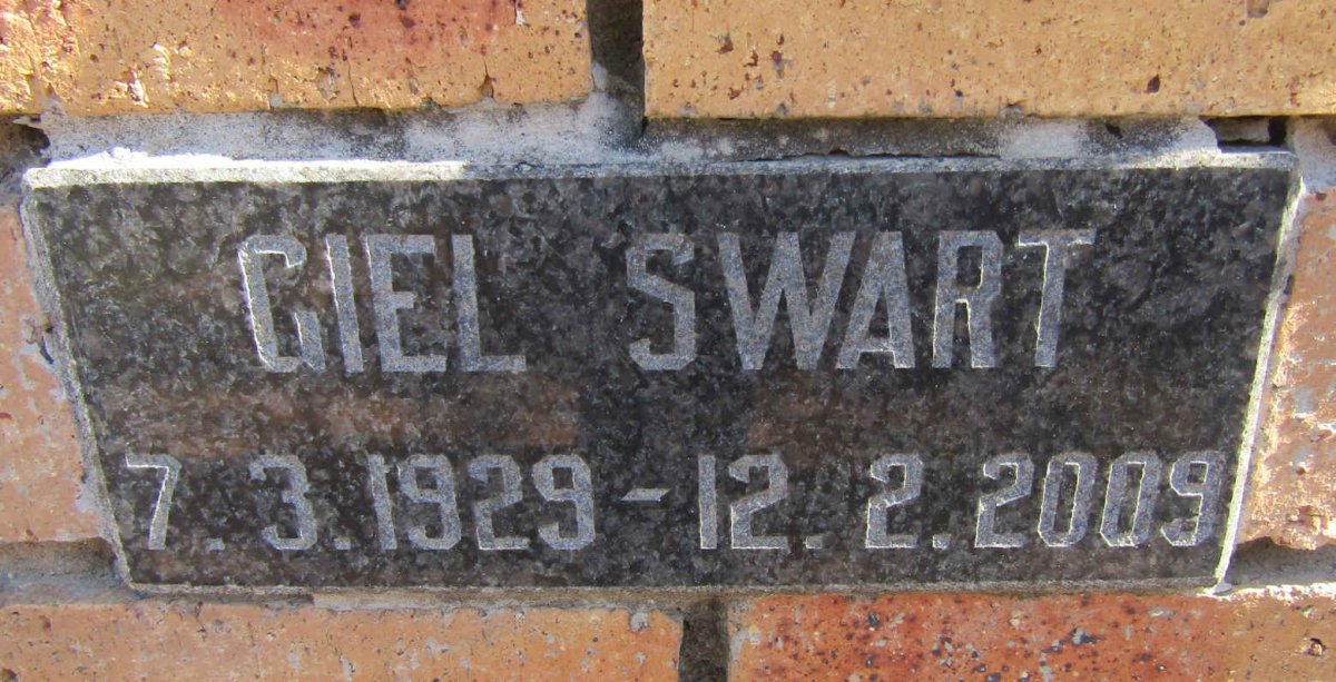 SWART Giel 1929-2009