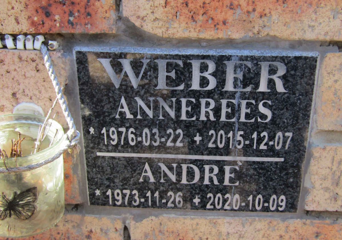 WEBER Andre 1973-2020 &amp; Annerees 1976-2015