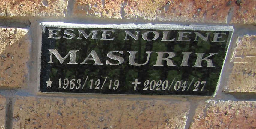 MASURIK Esme Nolene 1963-2020