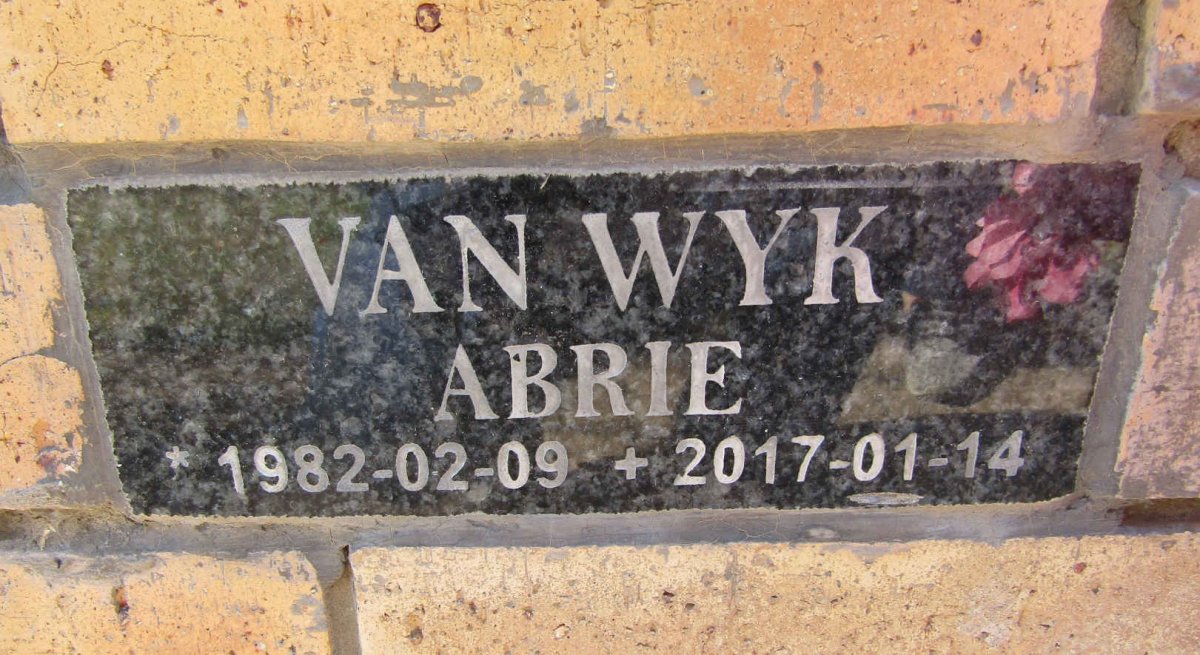 WYK Abrie, van 1982-2017