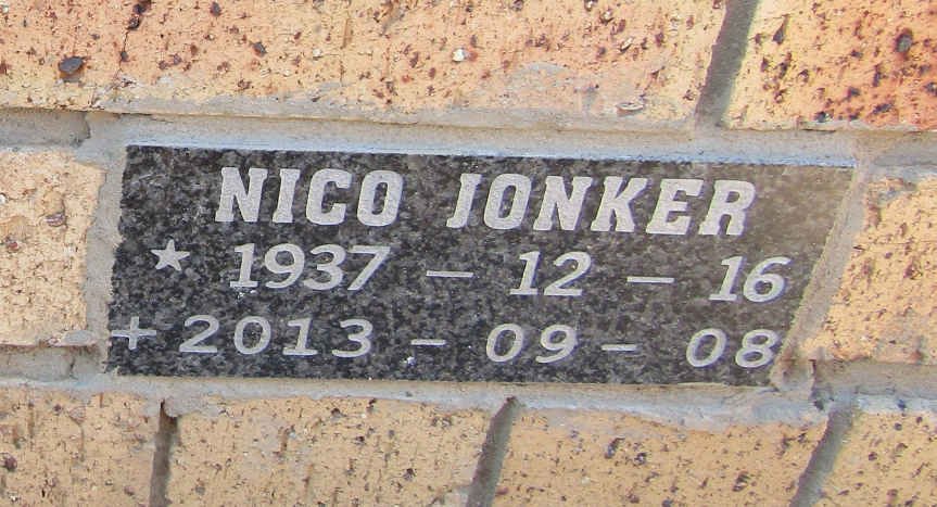 JONKER Nico 1937-2013