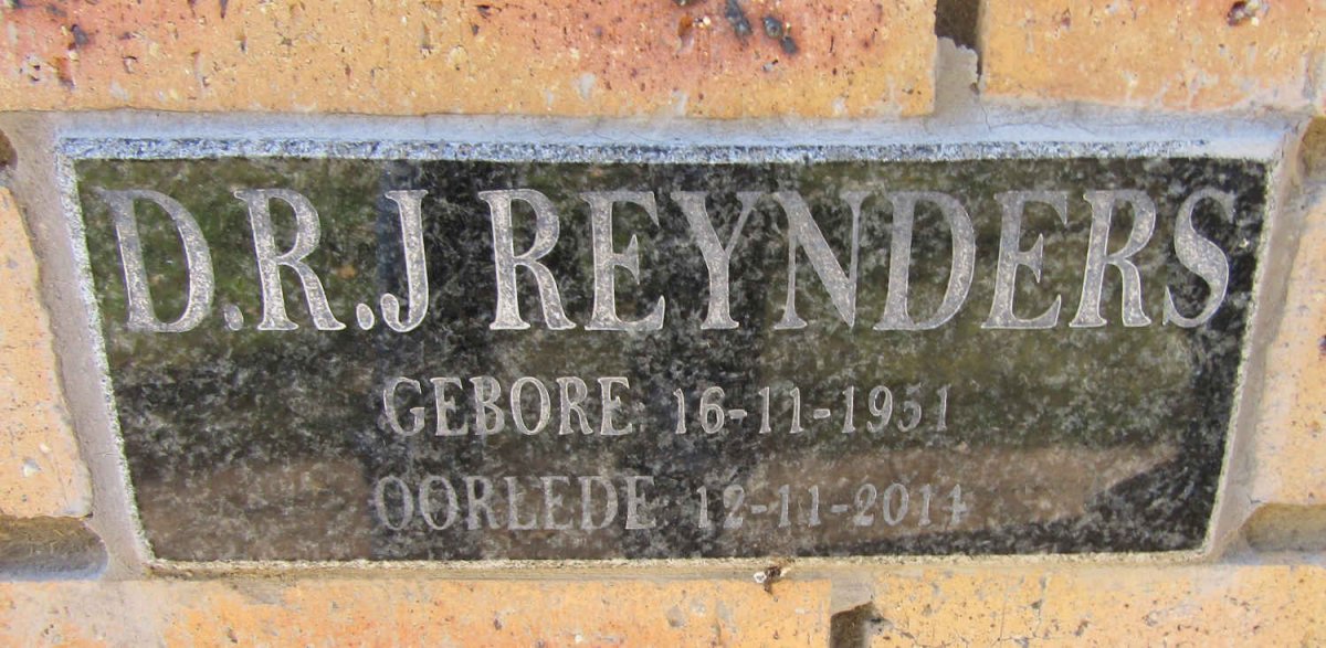REYNDERS D.R.J. 1951-2014