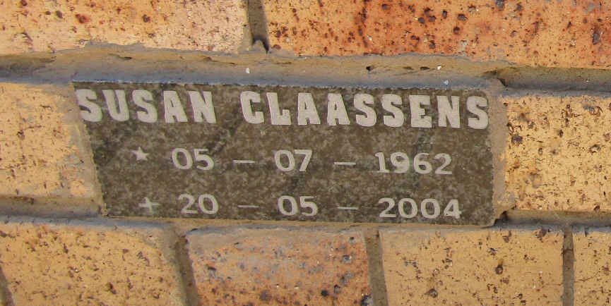 CLAASSENS Susan 1962-2004