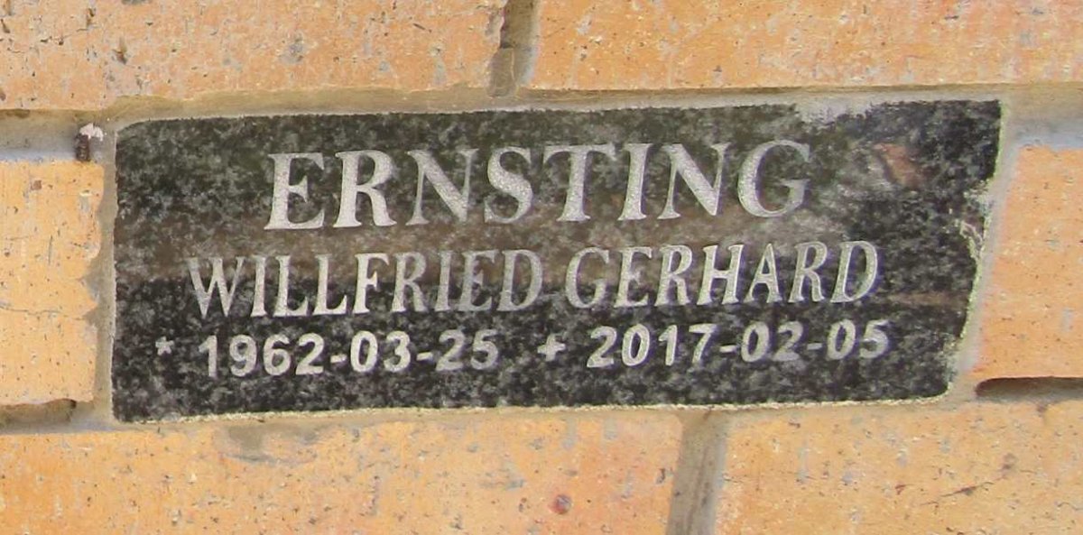 ERNSTING Willfried Gerhard 1962-2017
