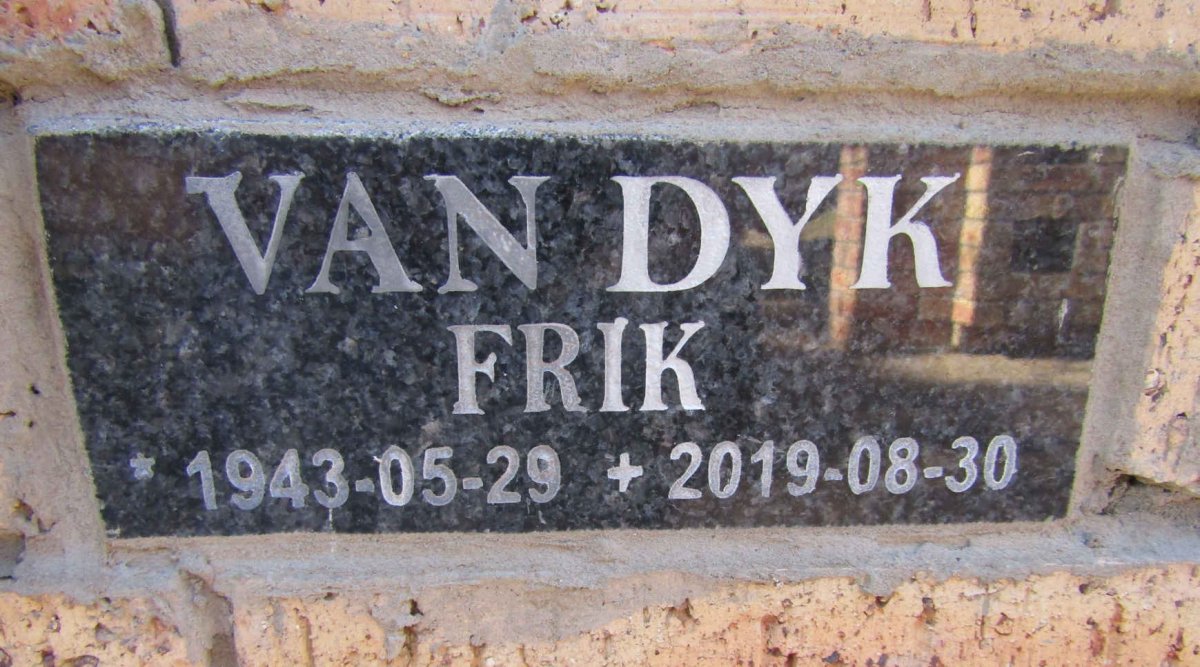 DYK Frik, van 1943-2019
