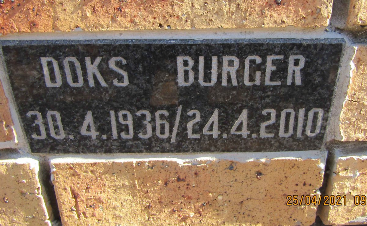 BURGER Doks 1936-2010