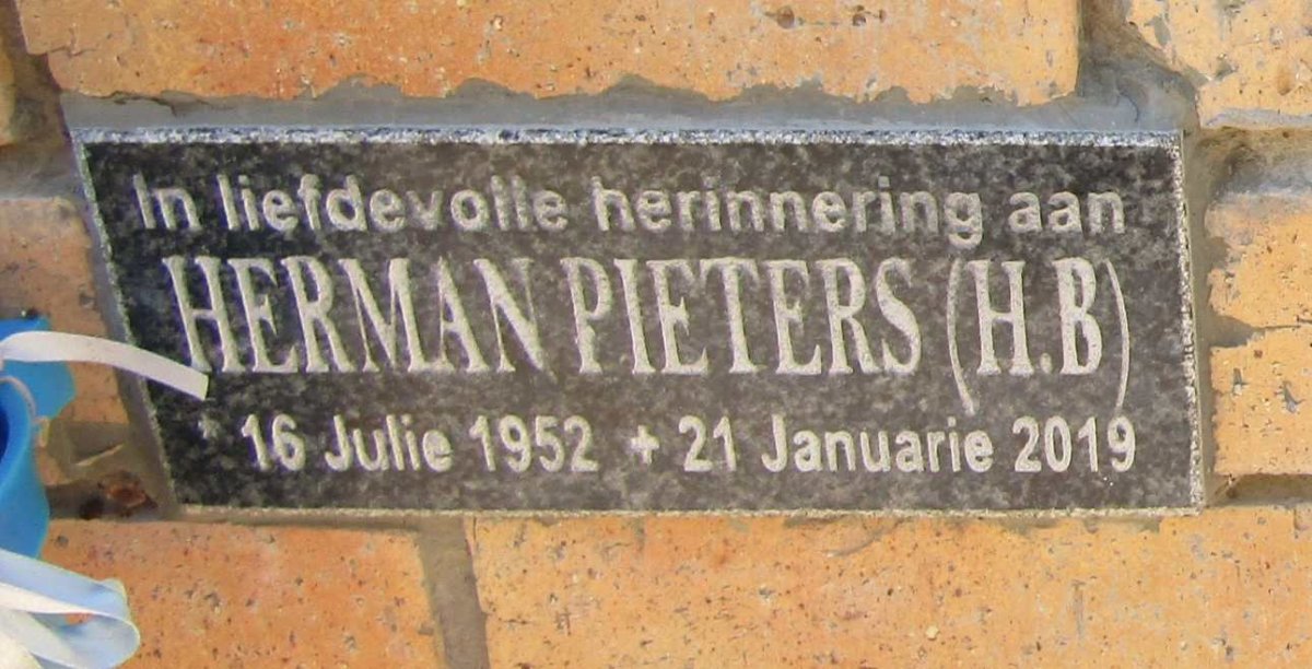 PIETERS Herman B. 1952-2019