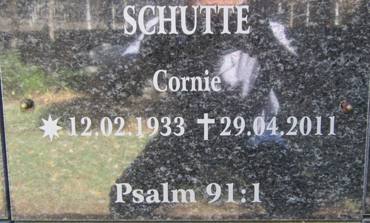 SCHUTTE Cornie 1933-2011