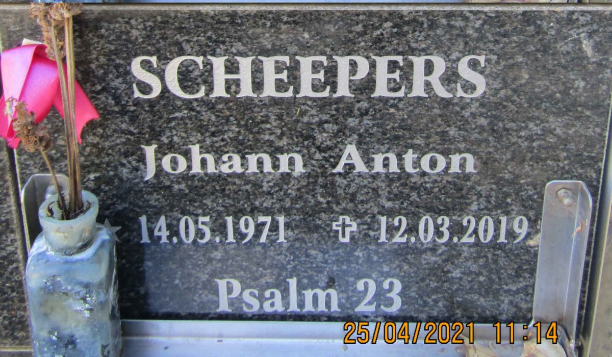 SCHEEPERS Johann Anton 1971-2019